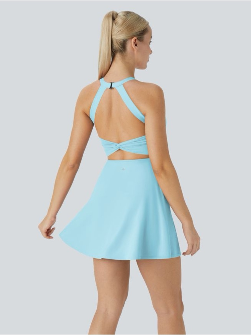 SoftlyZero™ Airy Backless Twisted Cool Touch Dance Active Dress-Easy Peezy - Picture 3 of 13